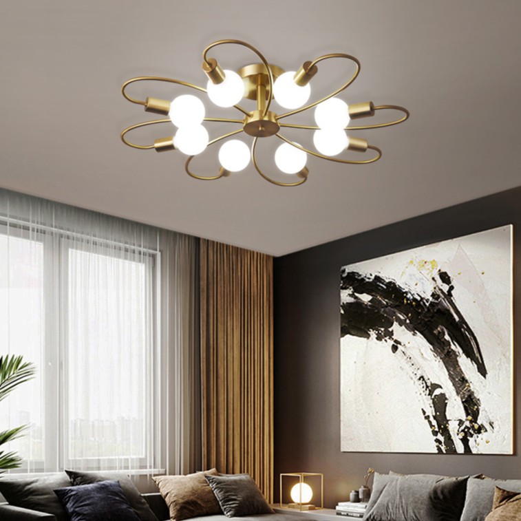 Small living room lighting idea. Nordic Pendant Lighting Modern Ceiling Light Fixtures Minimalist Chandelier Bedroom Living Room Ceiling Lamp Creative Restaurant Lamps Shopee Philippines