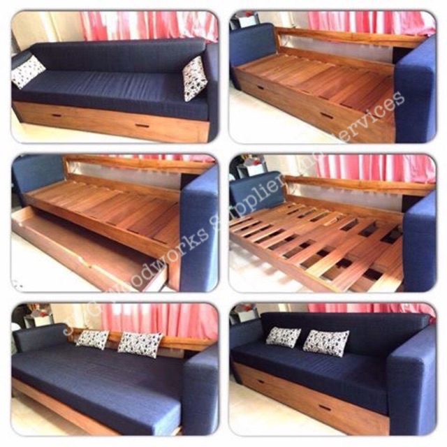 Wooden Sofa Bed Shopee Philippines