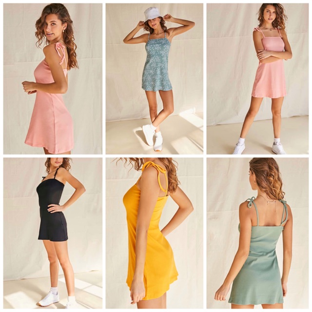 Forever 21 Self Tie Cami Dress Shopagosto Shopee Philippines