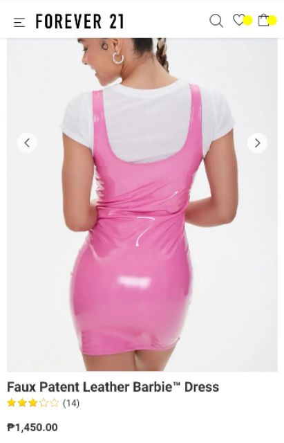 Bnew Authentic Forever21 Forever 21 Patent Leather Barbie Bodycon Dress Shopee Philippines