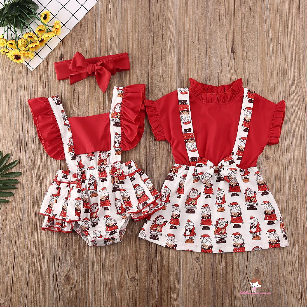 Xzq Baby Christmas Dress Newborn Baby Kid Girl Dress Shopee Philippines