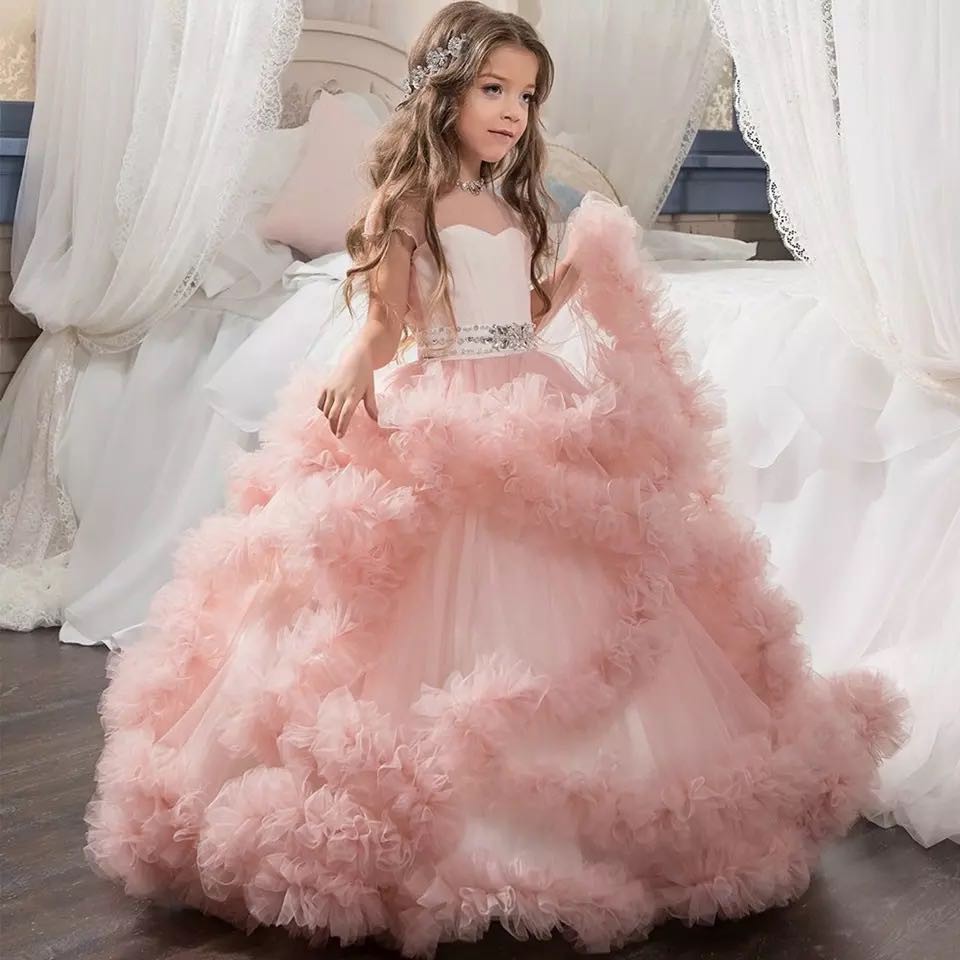 2020 New Luxury Kids Girls Wedding Flower Girl Dress Princess Party Pageant Formal Dress 3 16 Year Shopee Philippines