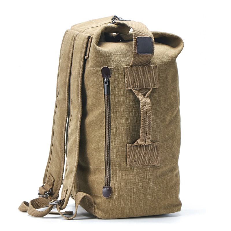 Military Duffle Bag Top Load Double Strap Canvas Backpack Army Travel Daypack Rucksack Shopee Philippines