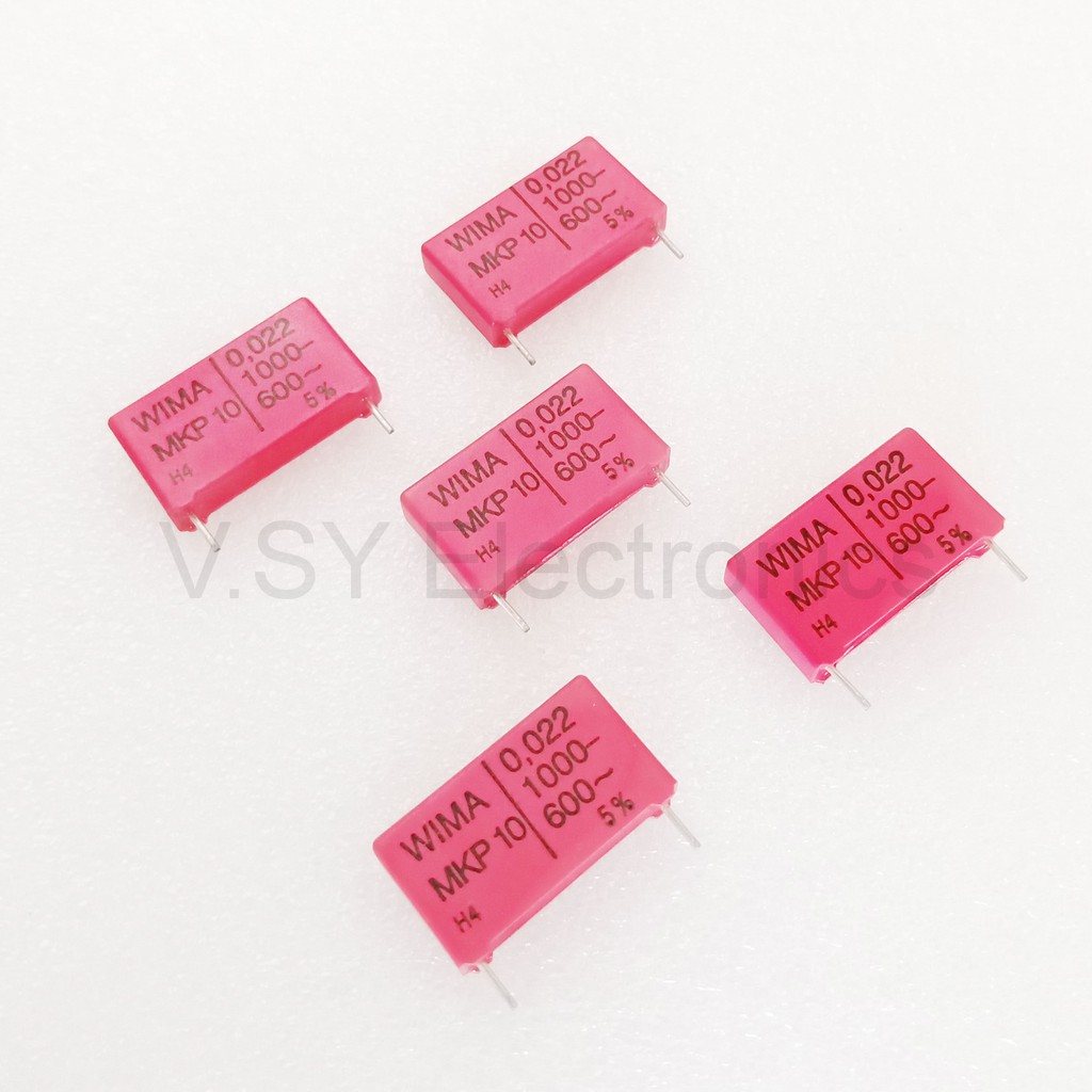 5pcs Wima Mkp10 0 022uf 22nf 1000v 5 Pitch 15mm Capacitor