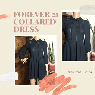 Forever 21 Collared Long Sleeves Dress Shopee Philippines