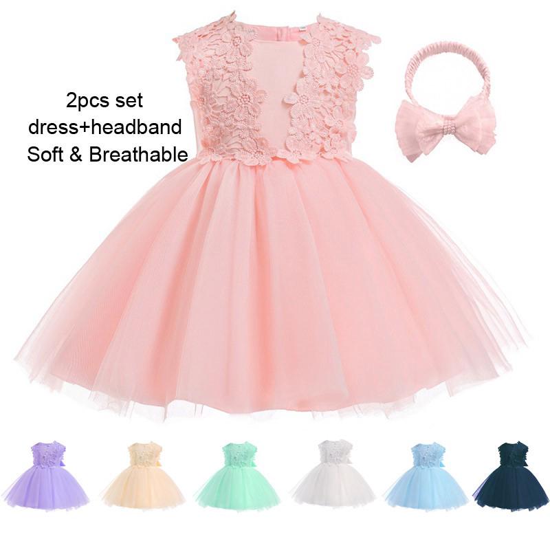Baby Girl Dress For Baby Party Princess Dress Infant Wedding Dresses For Christening Birthday Dress Shopee Philippines