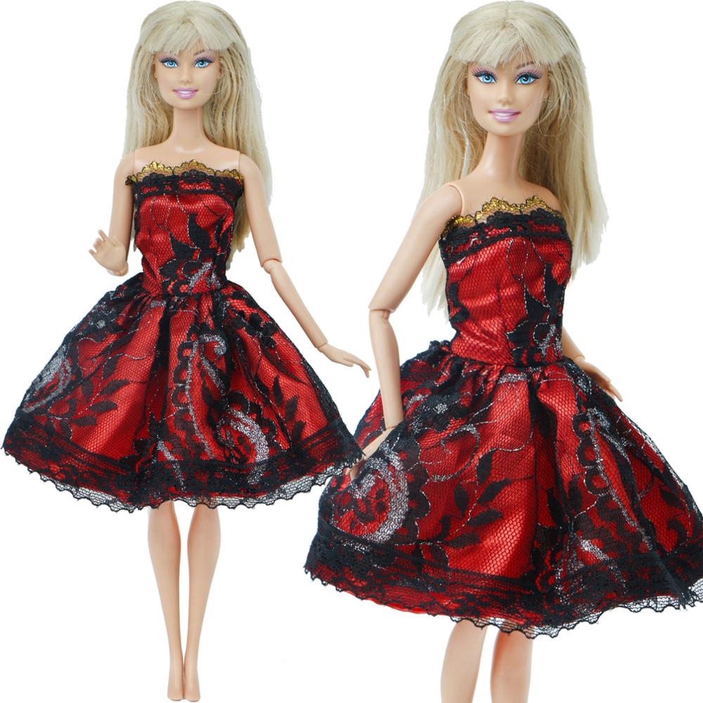 Handmade Red Short Dress Mini Lace Skirt Wedding Party Gown Casual Wear Dancing Clothes For Barbie Doll Accessories Diy Toy Shopee Philippines