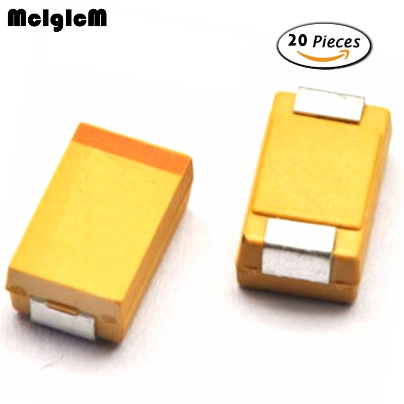 Rubycon 100uf 16v Smd Surface Mount Aluminum Electrolytic Capacitor 105 C Low Impedance 20 Continuous Strip Of 5