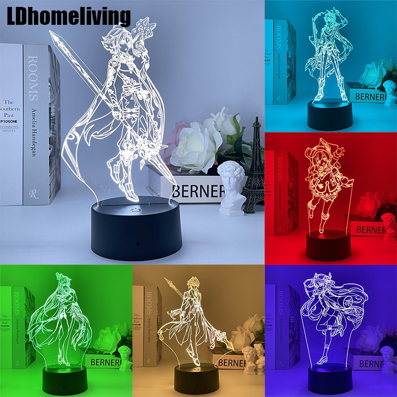 Untuk pemberian rating jelek karena tidak membaca deskripsi bukan salah kami barang sudah kami cek sebelumnya, jika ada kesalahan dari pihak kami segera . Genshin impact 3D Lamp Led Night Lights Genshin impact