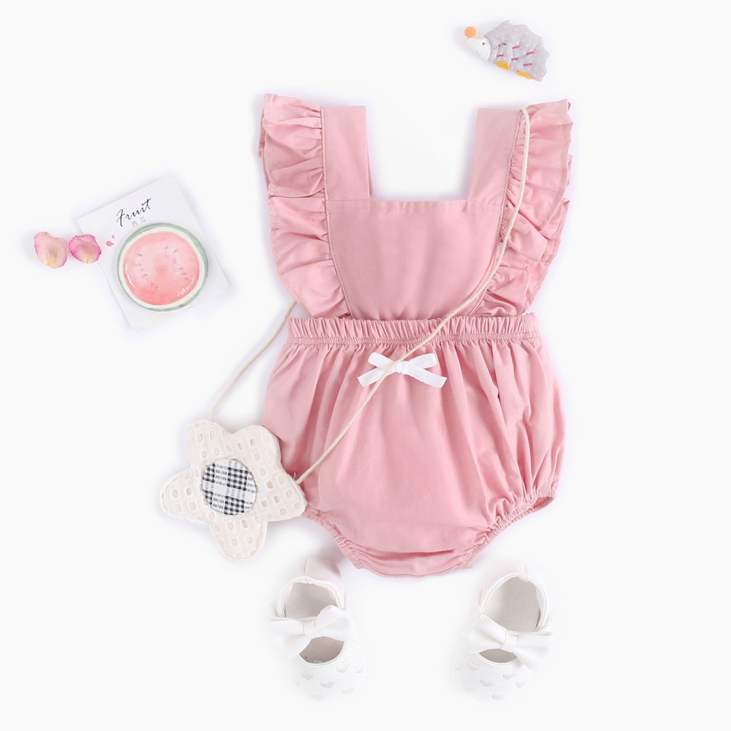 Princess Baby Romper Cotton Summer Baby Girl Clothes Newborn Sleeveless Toddler Baby Jumper Shopee Philippines