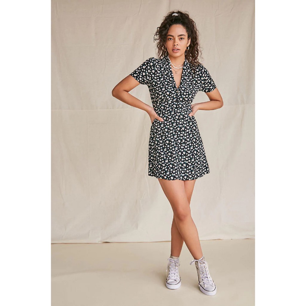 Forever 21 Women S Daisy Fit Flare Dress Shopee Philippines