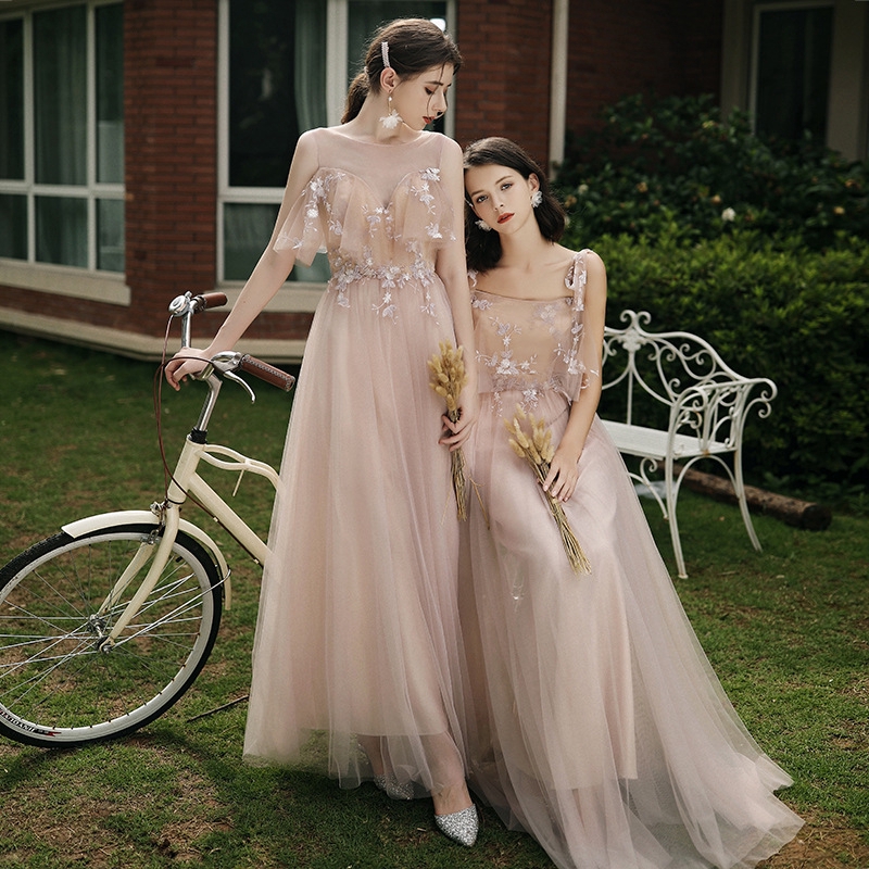 Lace Bridesmaid Dresses For Wedding Party Women Long Gown Dress Evening Party Dress Shopee Philippines
