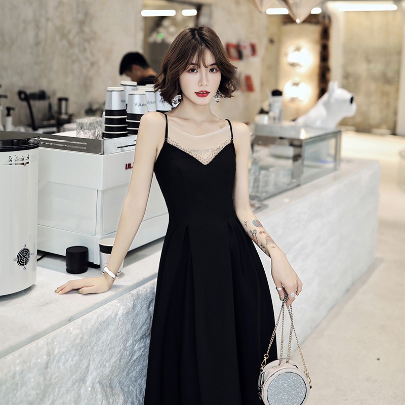 Simple Black Dress For Birthday Party