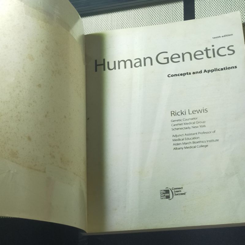 Human Geics Ricki Lewis Haftad 9781259095634 Bokus 