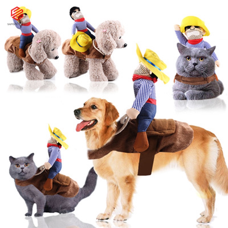 Flash Sale Halloween Pet Dog Cats Clothes Costume Riding Equipment Dress Coat Play Cosplaying Clothes Shopee Philippines