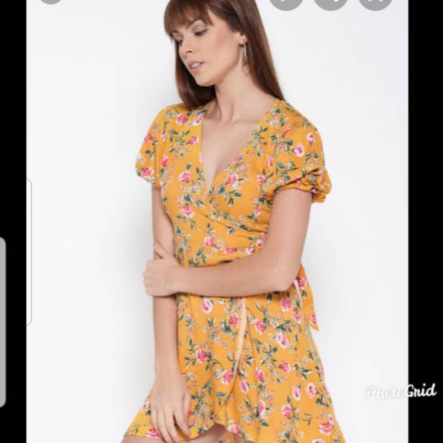 Forever 21 Wrap Floral Dress Shopee Philippines