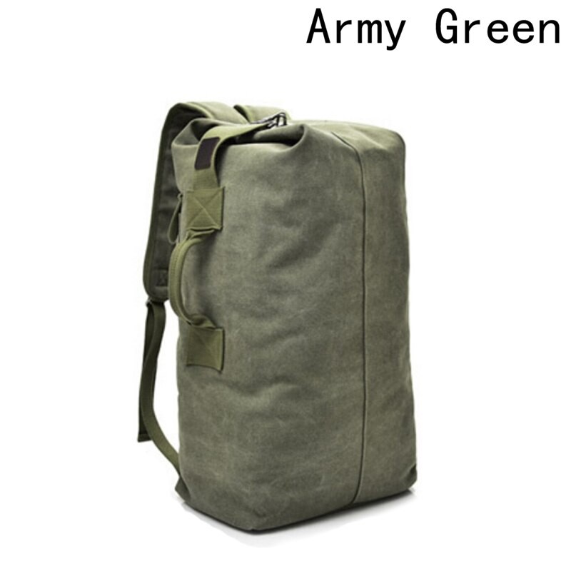 Military Tactical Canvas Backpack Men Male Big Army Bucket Bag Duffle Bag Shopee Philippines