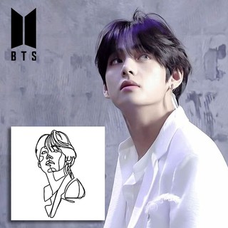 bts line art high quality stickers 6 x4 shopee philippines