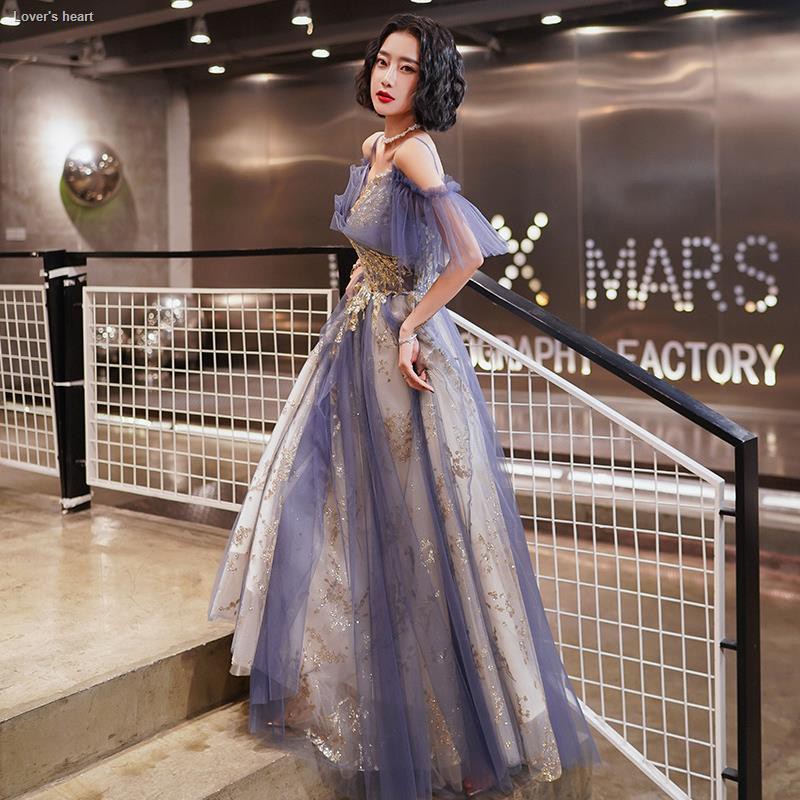 Dress 2020 New Super Fairy Temperament Fashionable Birthday Dinner Party Girlfriends Korean Evening Female Bridesmaid Dresses Shopee Philippines
