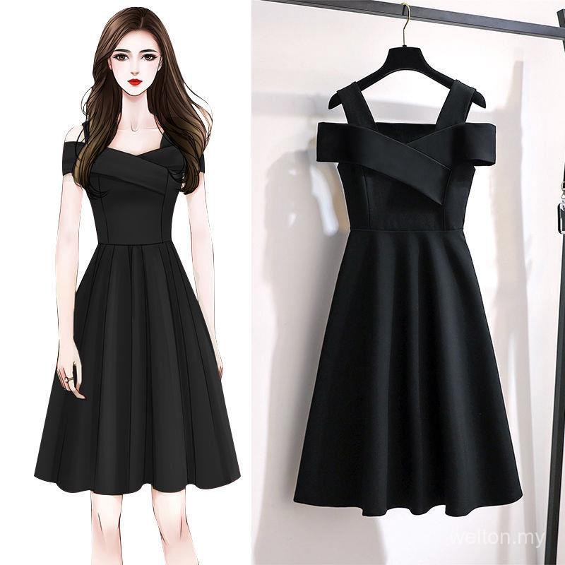 Big Large Plus Size Dress Gown Women Black Dinner Dress Wedding Sexy Party Dress Baju Gaun Bridesmaid Mini Temperament Maxi Women Dresses Jumpsuit Dress Jumpsuits Thin Waist Blue Red Pink Shopee
