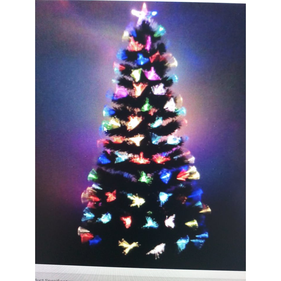 9161 Fiber Optic Tree With Starburst 180cm Fibre Optic Christmas Trees