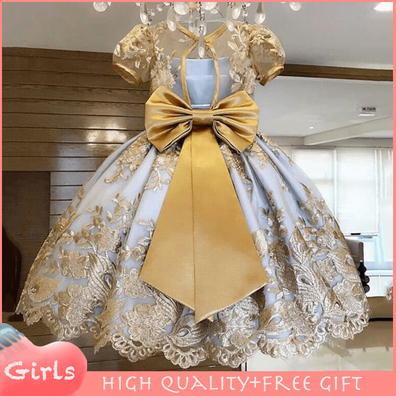 Girls Dress Elegant New Year Princess Children Party Dress Wedding Gown Kids Dresses For Girls Birthday Party Dress Baby Wear Shopee Philippines