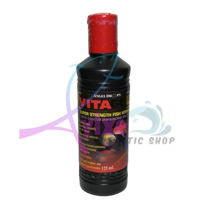 Angel Drops Vita Gold Super Strength Vitamins For All Tropical Fish 125ml Fmed Vitagold Lazada Ph Images may differ from the original due to different monitor settings or lighting conditions.