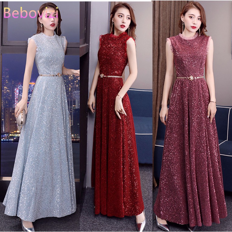 Red Women Elegant Dinner Noble Evening Gowns Party Dress Prom Night Maxi Dresses Shopee Philippines