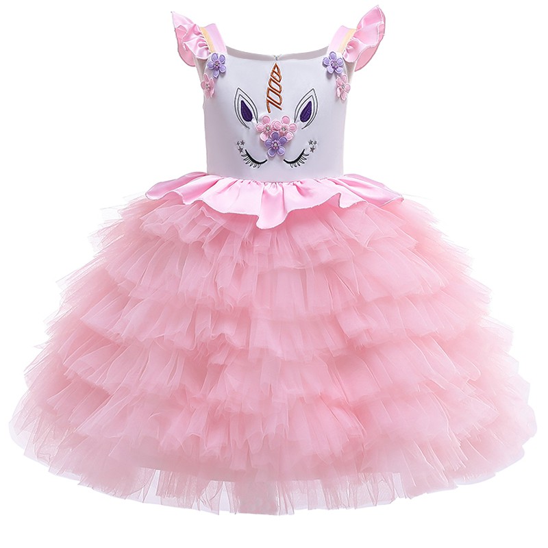 Girls Dress Unicorn Party Dress Kids Dresses Children Clothing Princess Tutu Dress Girl Costume Shopee Philippines