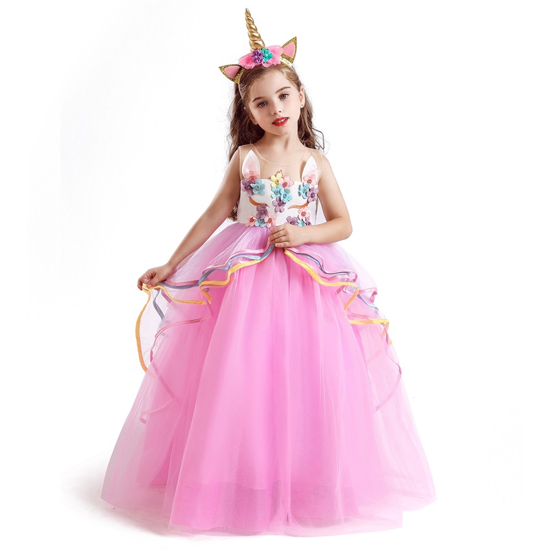 Wfrv Kids Dresses For Girls Birthday Princess Party Dress For 5 14 Years Old Shopee Philippines