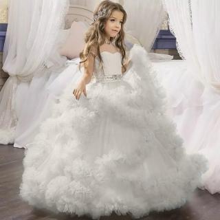 2020 New Luxury Kids Girls Wedding Flower Girl Dress Princess Party Pageant Formal Dress 3 16 Year Shopee Philippines