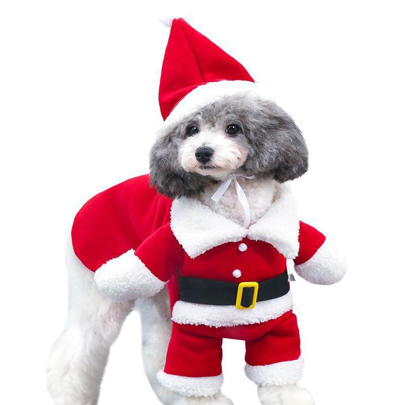 Infinite Pet Dog Santa Hoodies 3d Christmas Costumes Funny Claus Dress Up Hooie Shopee Philippines