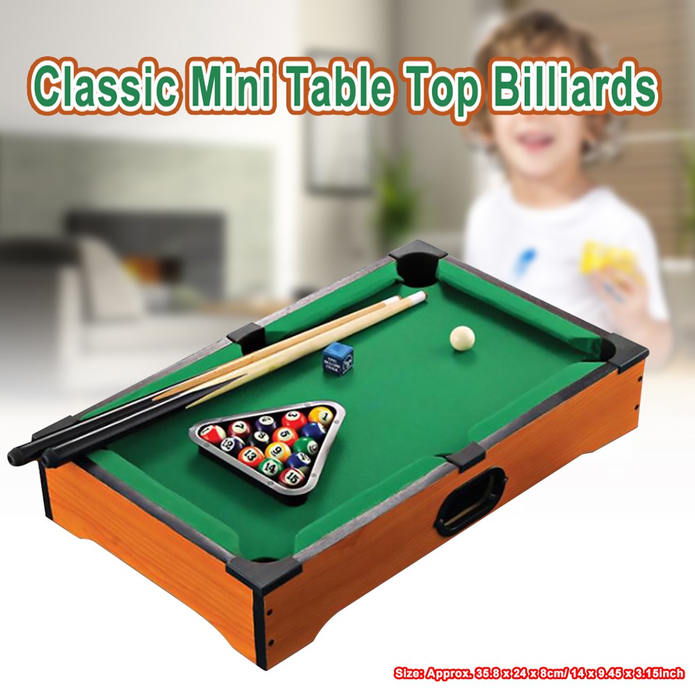 Amazon Com Mainstreet Classics 20 Inch Table Top Miniature Billiard Pool Game Set Tabletop Billiards Games Sports Outdoors