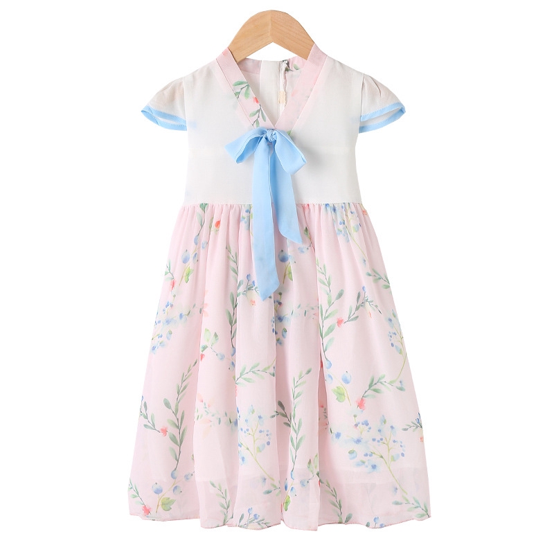 Hello Baby Cotton Baby Girl Dress Summer Bebe Clothes Girls Orchid Hanfu Dress For 3 12 Years Old Girl Elegant Dress Shopee Philippines