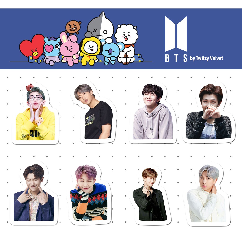 bts rm unofficial waterproof vinyl pearl stickers shopee philippines
