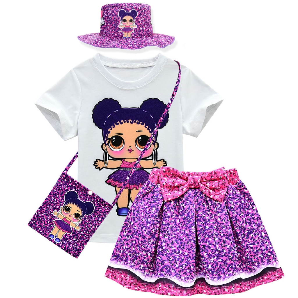 Ready Stock Kame Girls Lol Surprise Doll Costume For Kids 3 8y Birthday Dress Up Baby Girl 4 Piece Set Short Sleeve Skirt Bag Cap Kids Halloween Costume Birthday Christmas Costumew387 Shopee Philippines