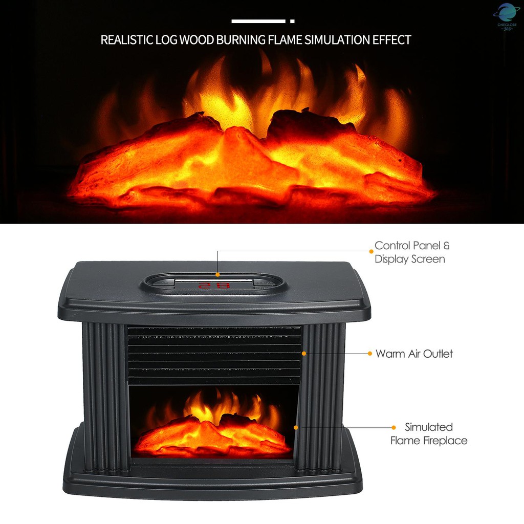 China Desktop Round Shape 3d Flame Effect Electric Fireplace Heater China Cheap And Comptitve Mini Fireplace