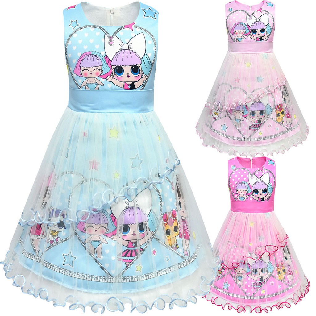 Lol Surprise Dolls Dress Birthday Kids Princess Dresses For Girls Costume Halloween Christmas Unicorn Party Elsa Shopee Philippines