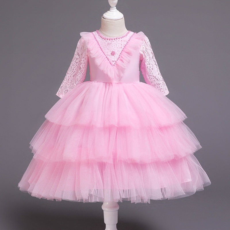 Baby Long Sleeve Princess Dress Infant Girls Lace Christmas Dress Toddler Girls Birthday Party Dress Shopee Philippines