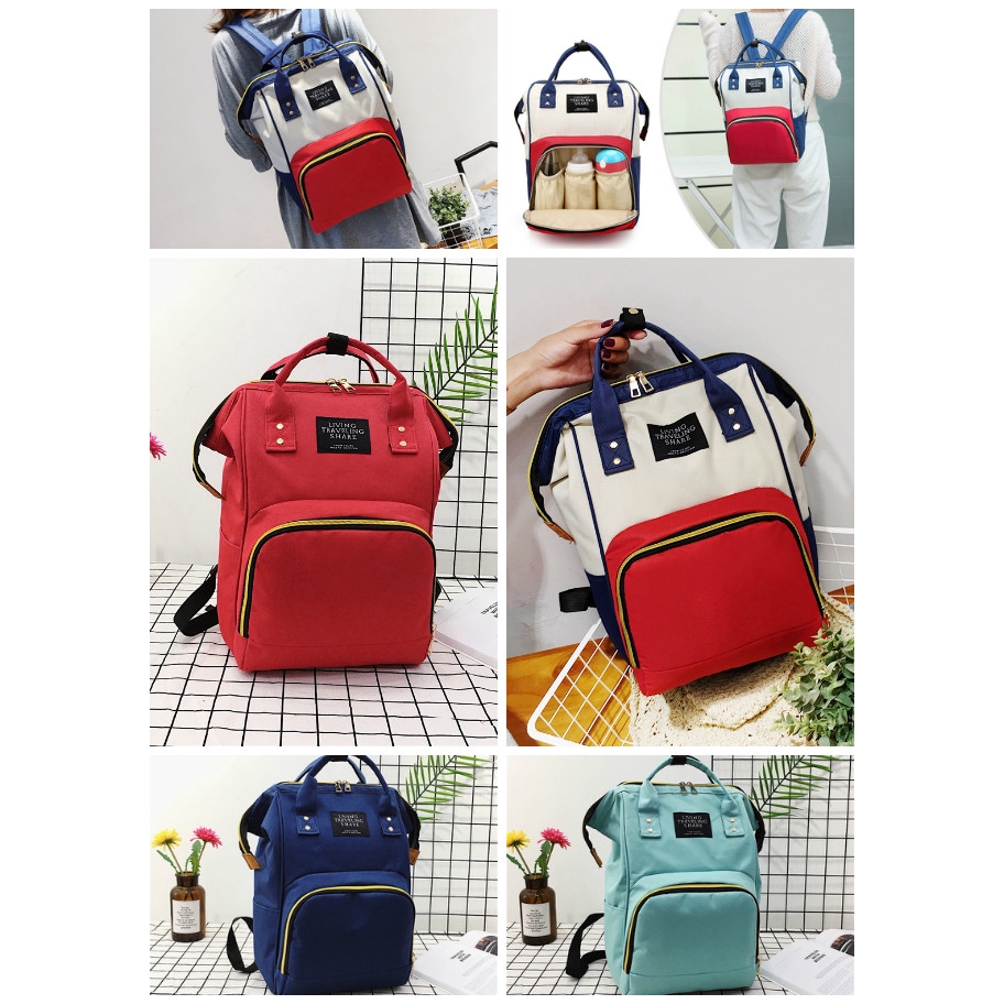 Waterproof Backpack Back Bag Travel Bag Mummy Bag Large Capacity Diaper Bag Women Backpack Kpop Bag Shopee Philippines