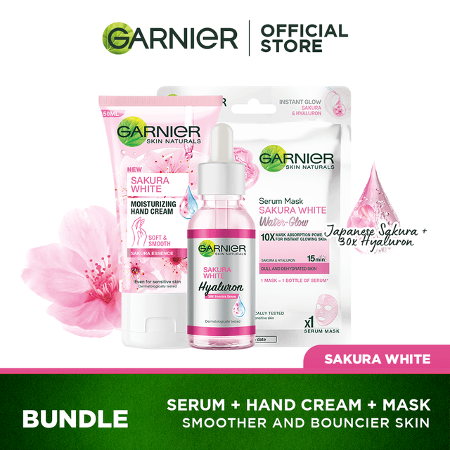 We offer you different choices for garnier sakura products. Garnier Sakura White Limited Edition Full Skincare Set Serum Mask And Hand Cream Shopee Philippines