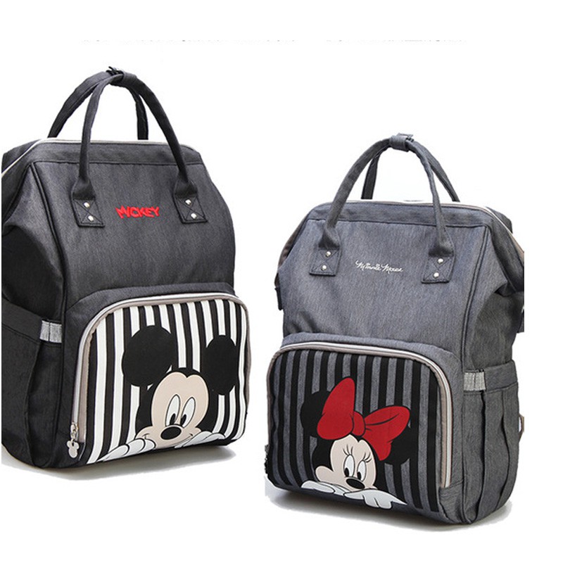 Disney Usb Diaper Bag Baby Care Bags Bottle Warmer Mummy Backpack Maternal Minnie Mickey Bolsa Maternity Backpack Bag Ne Shopee Philippines
