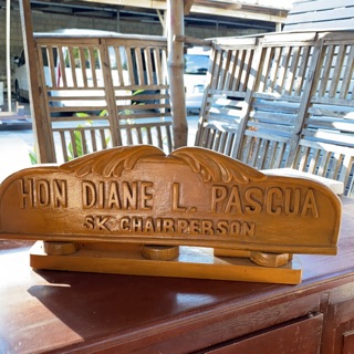 Wooden Name Plate For Officials Manager Principal Teacher President And Many More Shopee Philippines