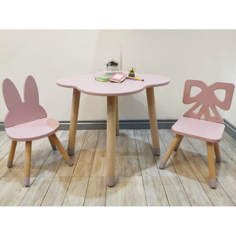 House Of Madison Wooden Table And Chairs Set For Kids Study Table For Kids Shopee Philippines