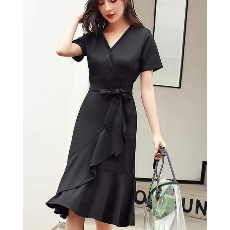 Classy Chic And Elegant Casual Maria Dress Wedding Birthday Anniversary Party Baptism Graduation Shopee Philippines