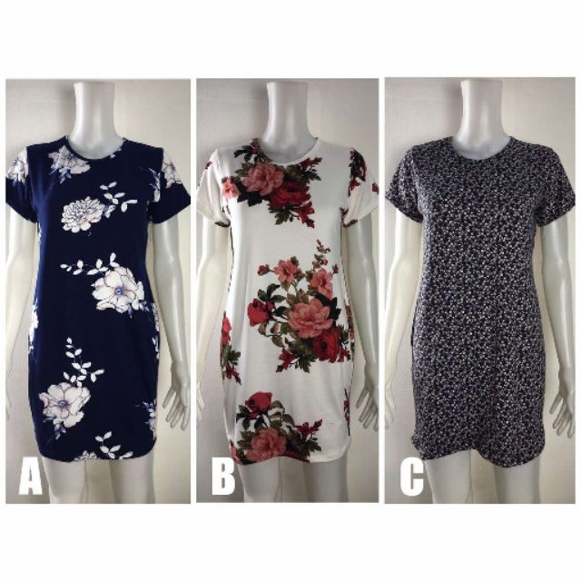 Big Size Printed Short Sleeve A Line Dress For Big Women A Line Sunday Dress Brand New Shopee Philippines