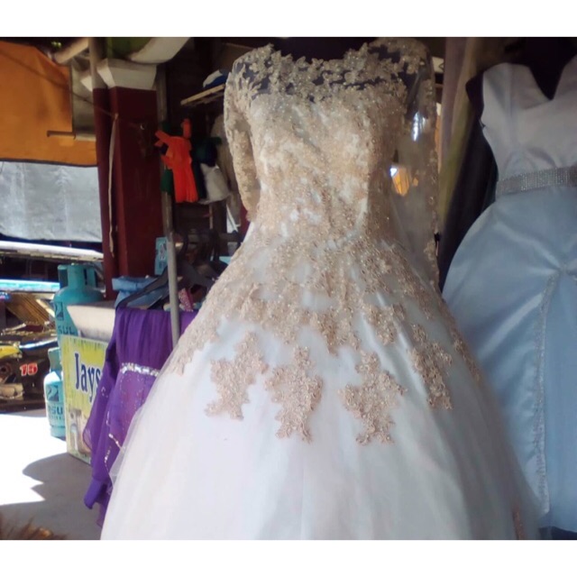 Wedding Gown With Free Mother Of The Bride Gown Shopee Philippines