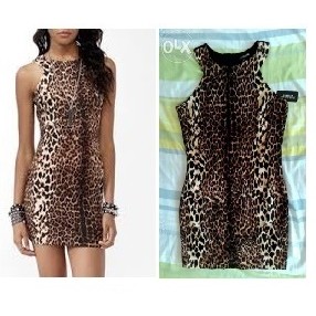 Forever 21 Leopard Print Bodycon Dress Shopee Philippines