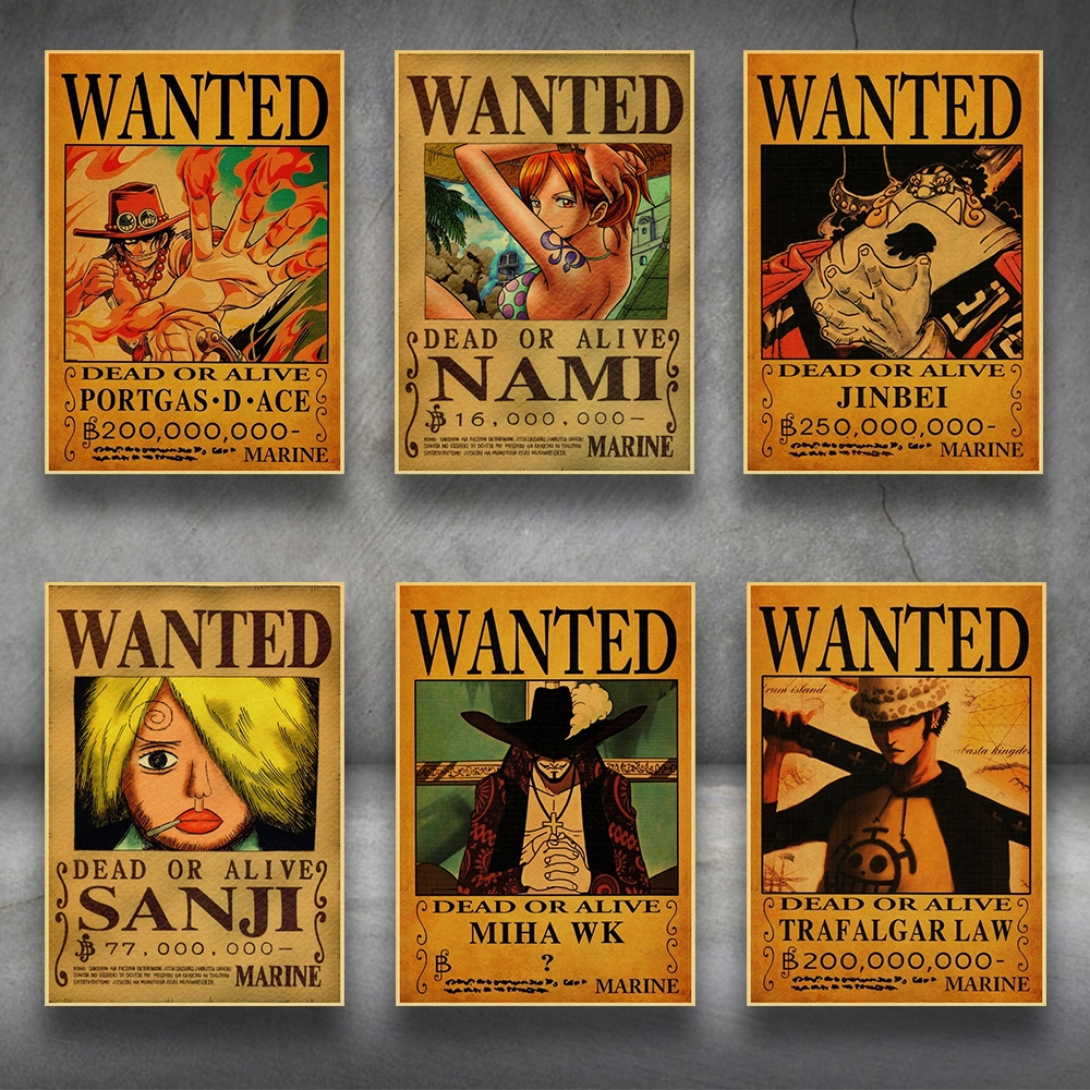 So please discuss bounties as well as posting up pictures . Japanese Classic Anime One Piece Wanted Retro Poster Monkey D Luffy Wanted Vintage Wall Painting Room Wall Art Posters Shopee Philippines