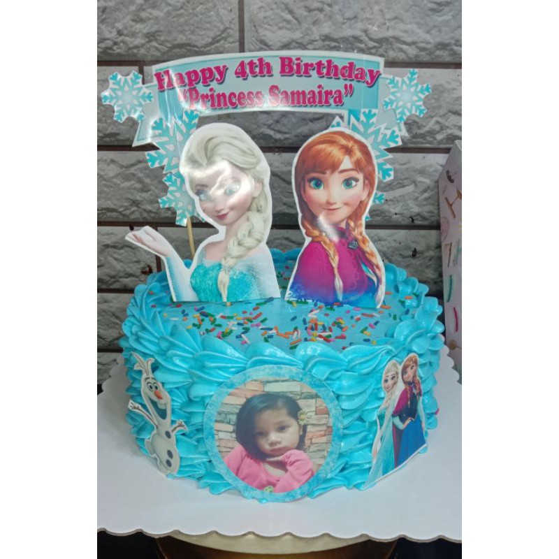 On friday, april 15, consider not visiting fairyland.that's the day we're hosting children enrolled in oakland's head start program and we're expecting a busy park! Cake Topper Frozen Elsa And Ana With Picture Shopee Philippines